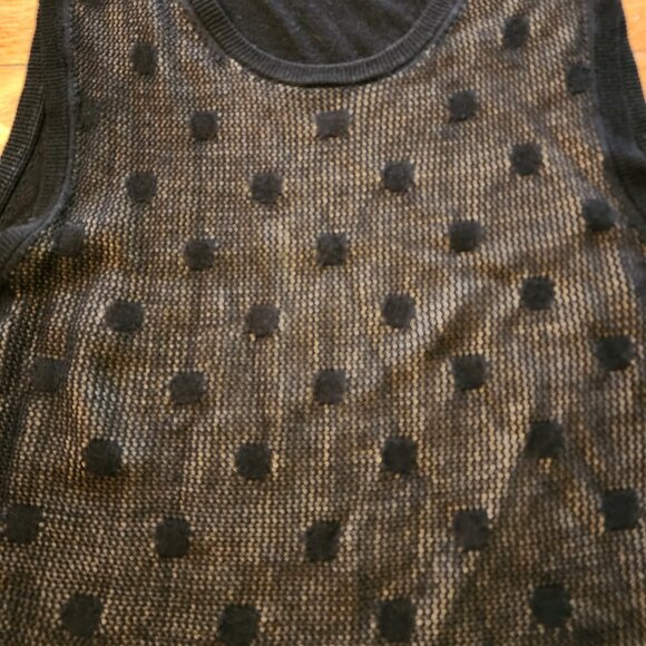 Ann Taylor Black & Tan Sleeveless Top - Picture 2 of 3